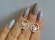 Серебряные серьги Silverstyle с золотыми пластинами 168с - изображение 2