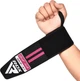 Бинты для запястий (кистевые бинты) RDX WR11 Gym Wrist Wrap Black/Pink (WAH-WR11BP) - изображение 4