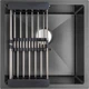 Комплект Gunter&Hauer: Кухонная мойка Olef 4522 Black + Кухонный смеситель STERN Brush Black + Дозатор SOAP DISPENSER Inox - изображение 3