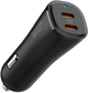 Автомобільний зарядний пристрій Spigen EV502 ArcStation Essential 50W Car Charger Black (ACP08523) - зображення 1