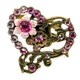 Кольцо "Розовое очарование" от Michal Negrin с кристаллами Swarovski - изображение 1