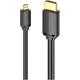 Кабель для передачи данных Vention Micro-HDMI – HDMI v2.0 M – M 1.5м Черный (AGIBG) - изображение 3