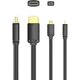 Кабель для передачи данных Vention Micro-HDMI – HDMI v2.0 M – M 1.5м Черный (AGIBG) - изображение 4
