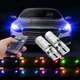 Лампи габаритів RGB LED T10 W5W + пульт - зображення 2