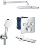 Душевой гарнитур скрытого монтажа с термостатическим смесителем GROHE Grohtherm SmartControl UA26415SC6 (26687000+13255001+29126000+26910003+35600000) - изображение 1