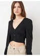 Топ-блузка Monki 38 Черный 0933379 - изображение 4