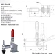 Прижим вертикальный GH-102-B (HS-102-B) (XB-102B) шарнирно-рычажный столярный 100307 - изображение 5