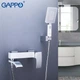 Змішувач для ванни GAPPO G3207-8, білий/хром - изображение 2