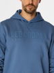 Bluza męska z kapturem kangurka Lee Cooper Arius 4325 M Niebieska (5905991710783) - obraz 4