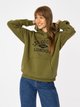 Bluza damska z kapturem oversize Lee Cooper Logo 2975 2XL Khaki (5905991710547) - obraz 1