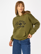 Bluza damska z kapturem oversize Lee Cooper Logo 2975 2XL Khaki (5905991710547) - obraz 4