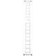 Алюминиевая лестница-трансформер Ladder STANDARD (4х3 ступени) двусторонняя расставная (20133) - изображение 5