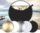 Отражатель для фото рефлектор диаметром 80 см Puluz PU5112 ультра-легкий ручной круглый гибкий 5 цветов - изображение 2