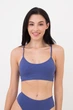 Безшовний топ в рубчик на тонких бретелях Giulia CAMI TOP RIB L/XL Blue-marlin - изображение 1