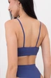 Безшовний топ в рубчик на тонких бретелях Giulia CAMI TOP RIB L/XL Blue-marlin - изображение 2