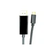 Кабель мультимедійний USB Type-C 3.1 Thunderbolt 3 (M) to DisplayPort (M) 1.8m 4K PowerPlant (CA911844)[19779] - зображення 2