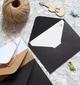 Конверти Craft Black крафтові паперові для запрошень, записок, візиток, скрапбукінгу 20 шт., Panalisa (91220873) - зображення 3