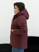 Жіноча куртка демісезонна з капюшоном MODA 000431 52 Бордовий (M -000431 /4 E ) - зображення 3