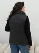 Теплый жилет женский стеганный удлиненный MODA 20115/1 50 Черный ( M - 20115/1 A ) - изображение 4