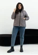 Женская демисезонная куртка с капюшоном MODA 000431 44 Серый (M -000431 /2 A ) - изображение 5
