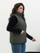 Теплый жилет женский стеганный удлиненный MODA 20115/1 50 Хаки ( M - 20115/4 A ) - изображение 3
