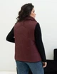 Теплий жилет жіночий стьобаний подовжений MODA 20115/1 54 Бордовий ( M - 20115/3 C ) - зображення 4