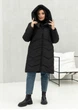 Женская зимняя куртка с капюшоном удлинённая MODA 000611 54 Черный (М-000611/1 D ) - изображение 4