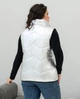 Теплый жилет женский стеганный удлиненный MODA 20115/1 60 Серебристый ( M - 20115/6 N ) - изображение 4