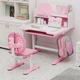 Комплект мебели стол + стульчик + полка Mealux Wave Pink (BD-31 PN) - изображение 2