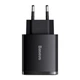 Сетевое зарядное устройство Baseus Compact Quick Charger 2USB + 1Type-C 30W CCXJ-E01 Black - изображение 2