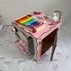 Бизикуб для детей 30x30x30см, 33 элемента, Розовый (Развивающий деревянный бизиборд) - изображение 10