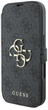 Etui z klapką Guess Book 4G Metal Logo do Apple iPhone 16 Pro Black (GUBKP16L4GMGGR) - obraz 2