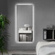 Зеркало настенное Art-com безрамное прямоугольное с закругленными углами Led-подсветкой 1260 х 560 мм (BRL 7 1260x560 home) - изображение 1