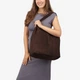 Сумка женская замшевая шоппер большая Regina Notte Shopper 3750 Шоколад - изображение 2
