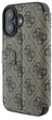 Etui z klapką Guess Book 4G Metal Logo do Apple iPhone 16 Brown (GUBKP16S4GMGBR) - obraz 4