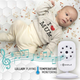 Видеоняня Baby Monitor SM-24, беспроводная радионяня с портативным дисплеем и измерением температуры Поворотная радионяня с энергосберегающим режимом - изображение 7