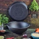 Казан чугунный Maysternya 8 л узбекский WOK с чугунной крышкой-сковородой 34 см 9.79 кг (Т405СР) - изображение 2