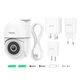 Уличная поворотная IP камера видеонаблюдения Hoco D2 outdoor PTZ HD White - изображение 7