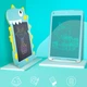 Детский графический LCD планшет для рисования Kids Pad 9" Dinosaur Blue - изображение 2