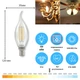 Світлодіодна філаментна LED лампа 6W E14 4200К ETRON 1-EFP-134 Filament С37 - зображення 2
