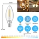 Светодиодная филаментная LED лампа E14 8W 4200K ETRON 1-EFP-122 Filament С37 - изображение 2
