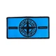 Термопатч Стон Айленд (Stone Island) Black x Blue + 2 гудзики Блакитний - зображення 3