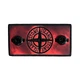 Термопатч Стон Айленд (Stone Island) Black x Red + 2 пуговицы Красный - изображение 1