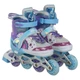 Роликові ковзани розсувні русалка Banwei 901-5 розмір 35-38 Purple-Light Blue - зображення 2