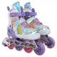 Роликовые коньки раздвижные Banwei 901-3 размер 31-34 White-Purple-Multicolor - изображение 2