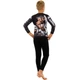 Рашгард дитячий лонгслів компресійний Monkey Jiu-Jitsu Sp-Sport 3624 розмір XL (140-150 см) Black-Grey - зображення 9