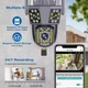 6K 12MP WIFI IP наружная камера слежения за движением PTZ видеокамера три объектива три экрана водонепроницаемая система безопасности - изображение 2