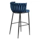 Комплект из двух барных стульев хокер FLORES Navy Blue - изображение 4
