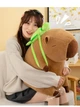 Игрушки Капибара с Рюкзаком Черепашка Плюшевая Обнимашка Мягкая My Kigu Антистресс Коричневый Большая 50 см (9066) - изображение 4