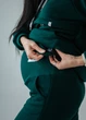 Утепленные спортивные штаны-джоггеры для беременных c карманами HN S Изумрудные - изображение 3